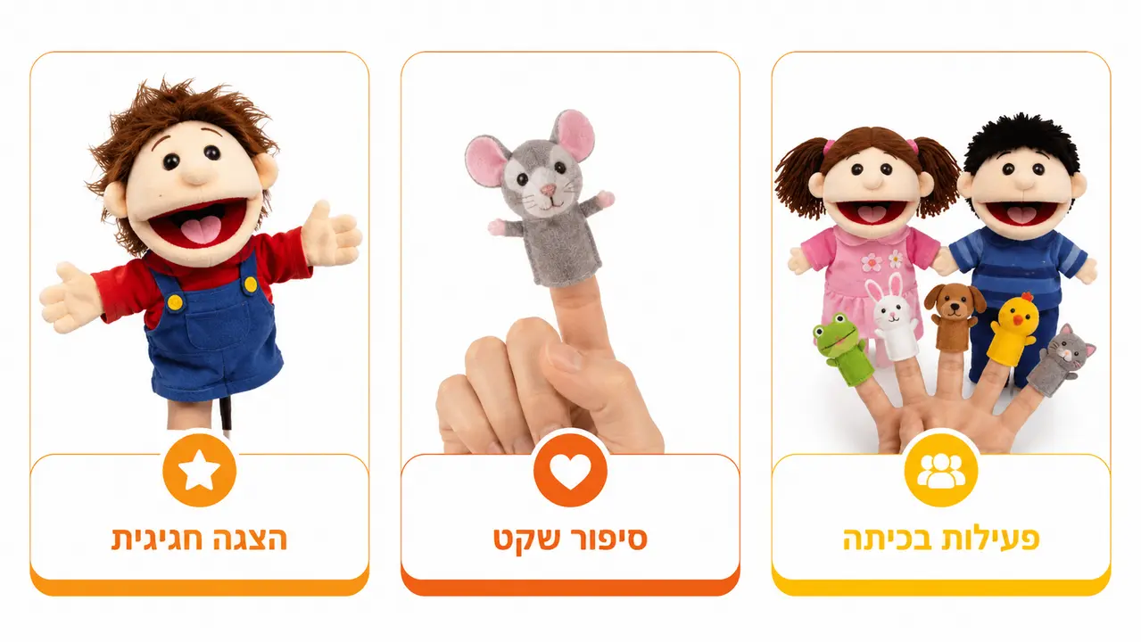 התאמת סוג הבובה למטרת ההצגה
