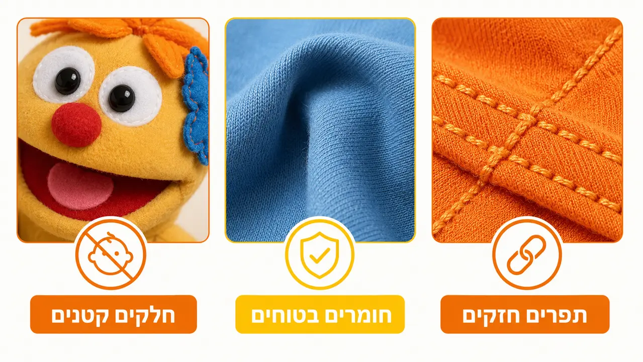 בדיקת בטיחות ועמידות של בובות תיאטרון לפני שימוש בגן
