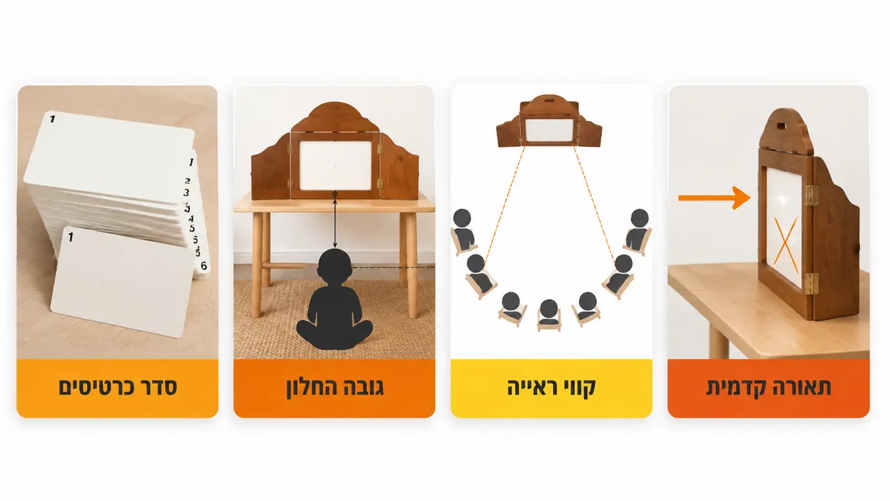 רשימת בדיקה אחרונה לפני הפעלת קמישיבאי מול קהל