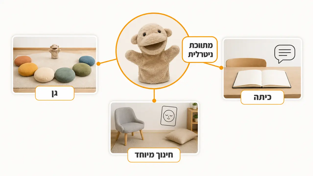שימוש בבובת תיאטרון בגן ובכיתה לצורכי חינוך מיוחד
