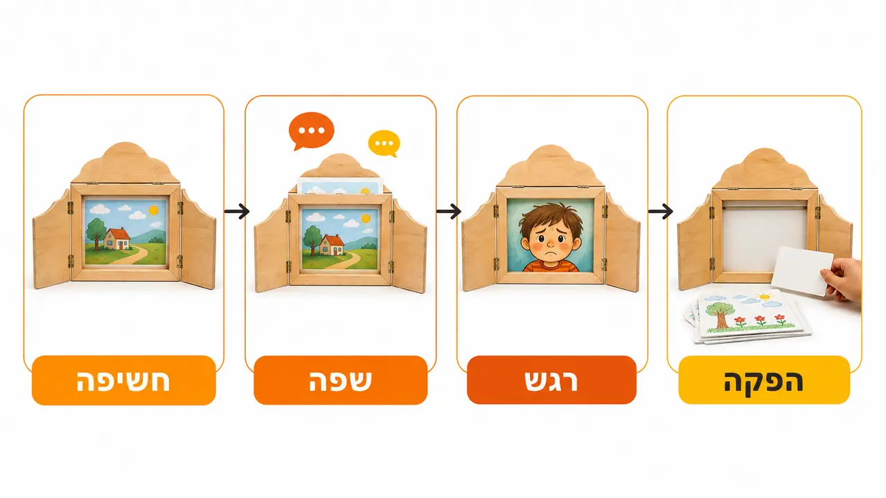 תוכנית חודשית של ארבעה מפגשי קמישיבאי סביב סיפור אחד