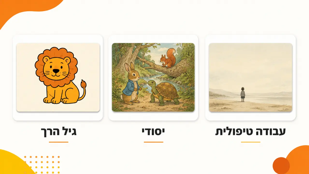 התאמת דפי קמישיבאי לגיל הרך, ליסודי ולעבודה טיפולית