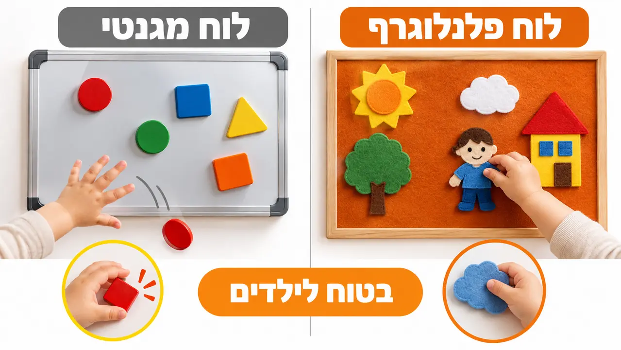 שאלות נפוצות על לוחות לבד ופלנלוגרף