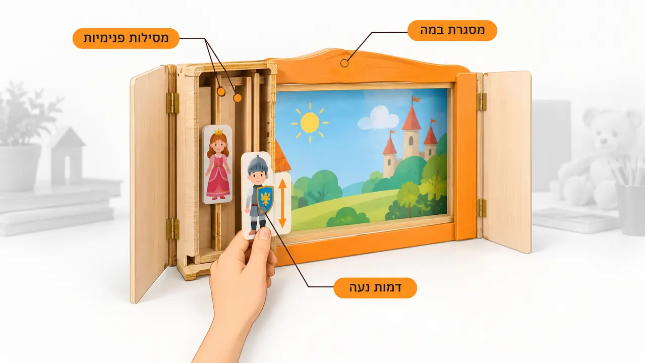 תיאטרונית שולחנית למספרי סיפורים כמוקד קשב