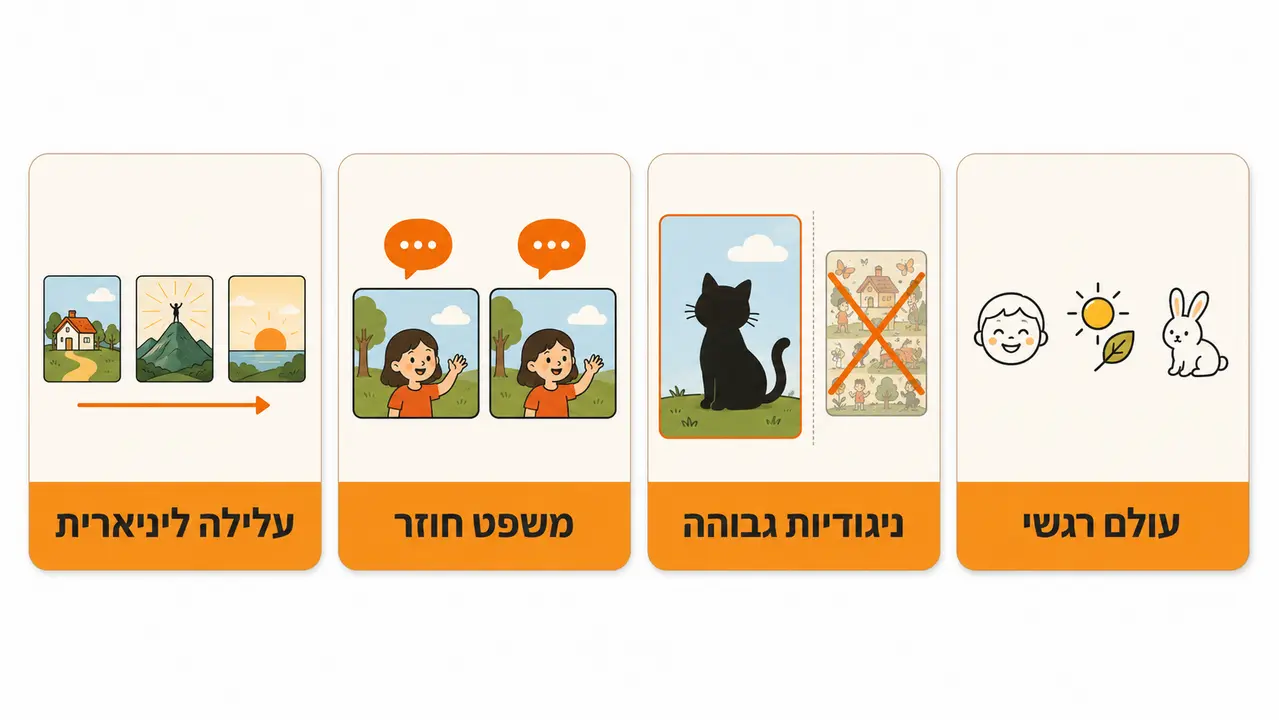 דוגמה לאיורי כרטיסים דרמטיים לתאטרון קמישיבאי
