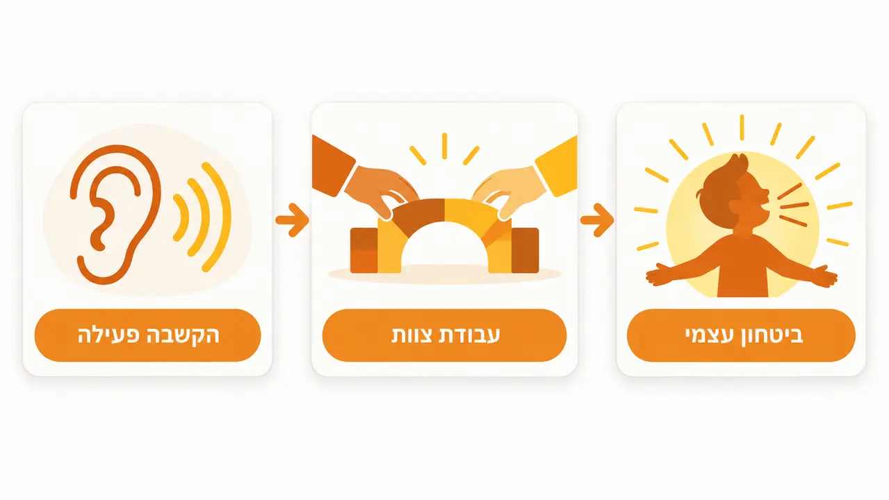 ילדים מציגים בפני הקבוצה ומפתחים ביטחון עצמי וכישורי תקשורת בחוג תיאטרון