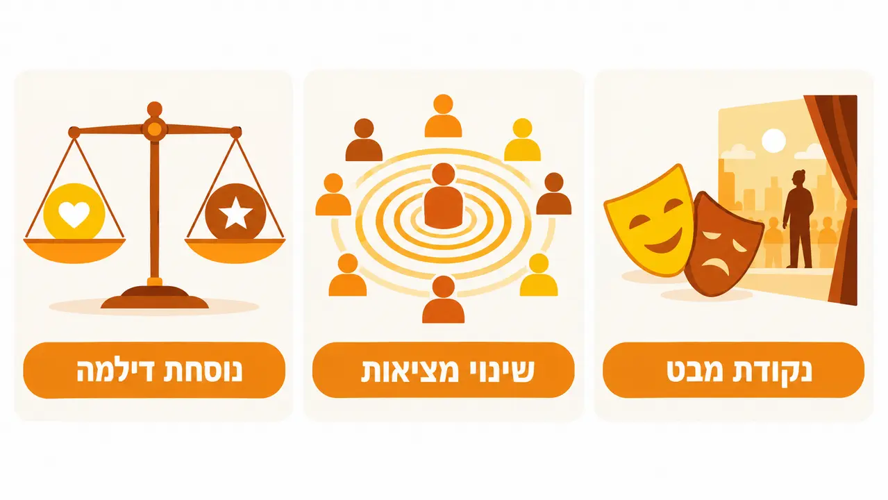 בחירת שאלת חקר פורייה לפרויקט תיאטרון בכיתה