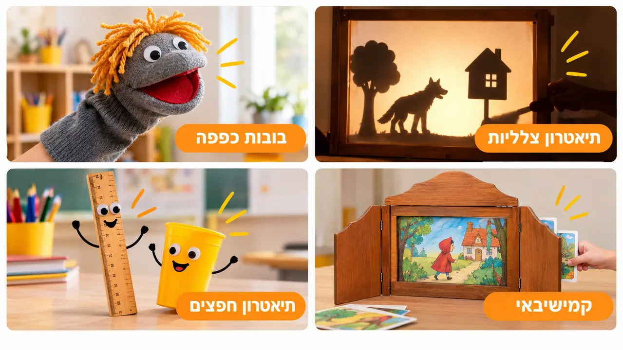 הפעלת בובות ככלי עבודה מרכזי בחוג תיאטרון בבית ספר