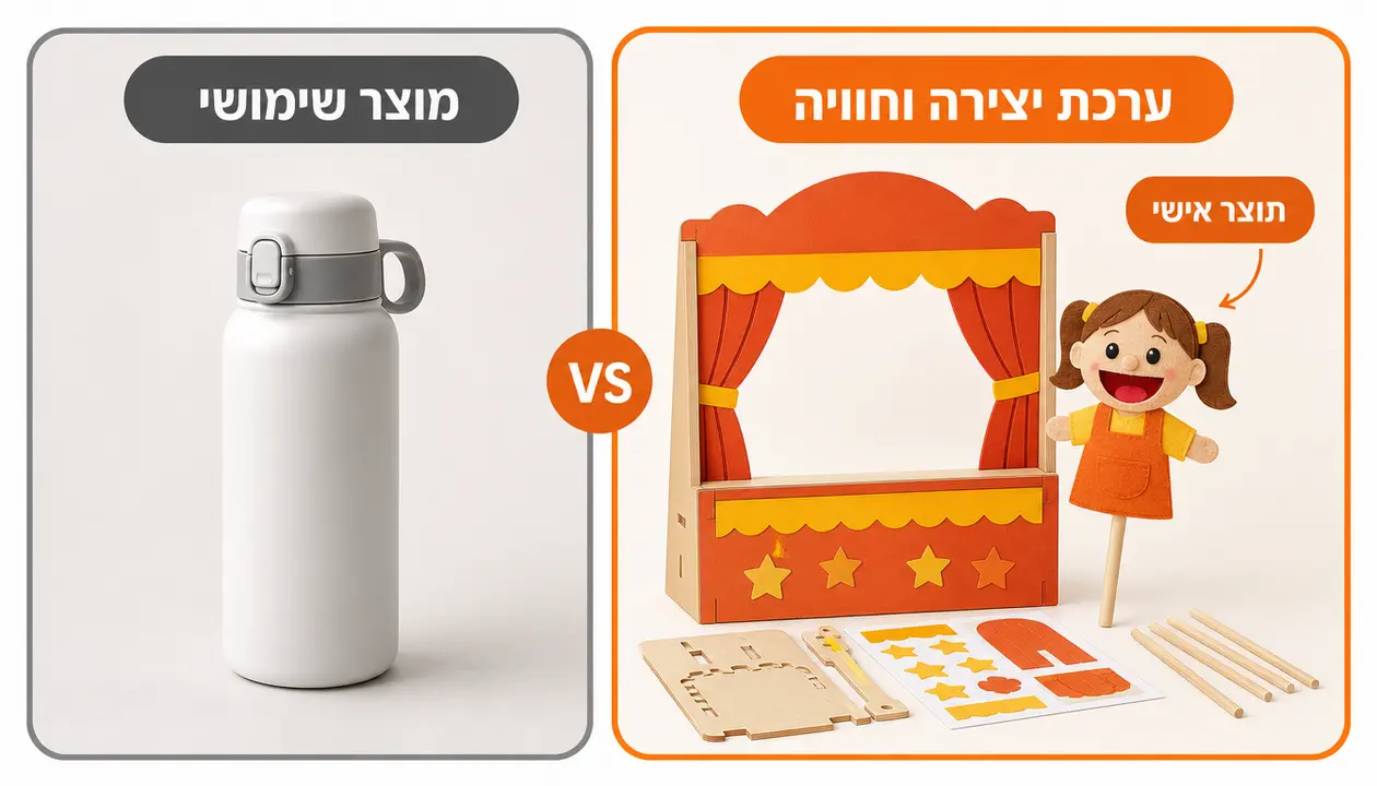 ערכת יצירה במתנה ממזגת פעילות חווייתית בכיתה עם תוצר מוחשי שהתלמיד לוקח הביתה