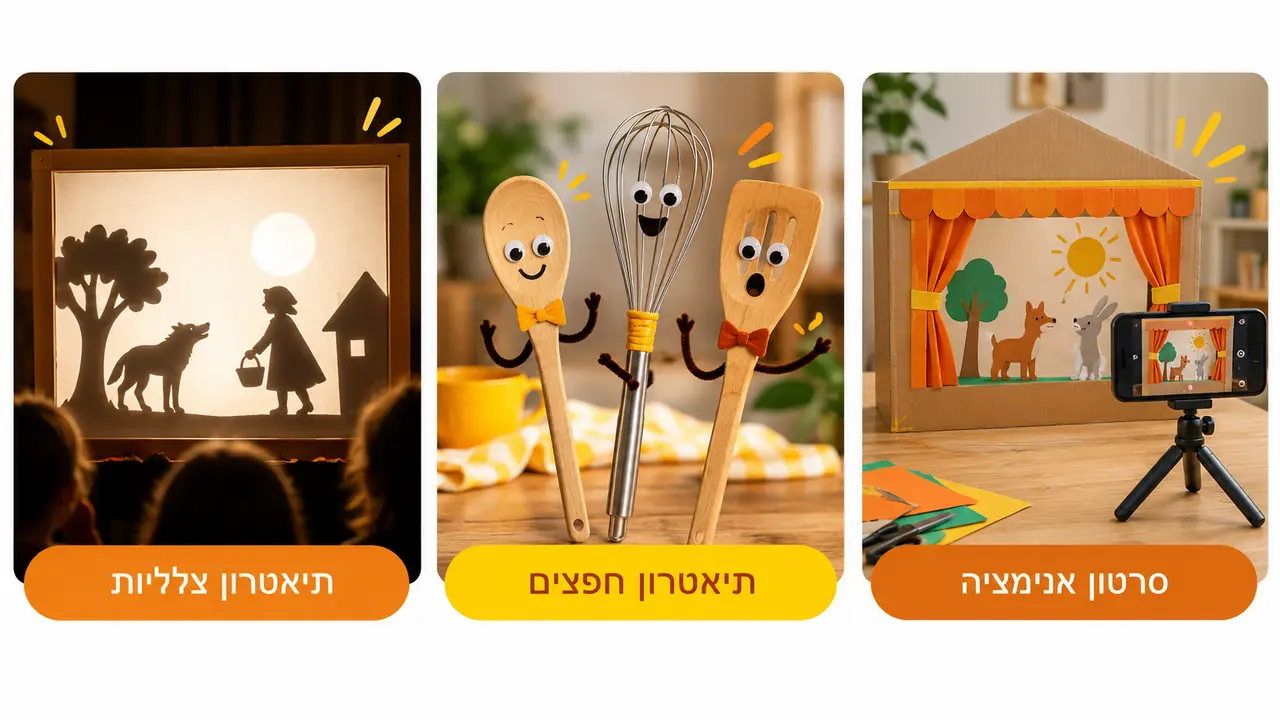 תיאטרון צלליות ותיאטרון בובות כתוצרים בימתיים נגישים לכיתה